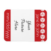 Flexible Tabletop Chic en Cerise Magnet de Rappel (Horizontal)