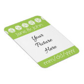 Flexible Tabletop Chic en Péridot Magnet de rappel de date (Côté Droit)