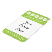 Flexible Tabletop Chic en Péridot Magnet de rappel de date (Côté Gauche)