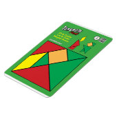 Flexible Tangram Christmas Elf Magnet - Elfe avec bougie (Côté Gauche)