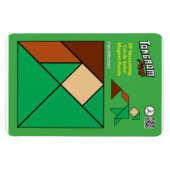 Flexible Tangram Magnet Elf Quirky - Vacuuming (Horizontal)