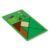 Flexible Tangram Magnet Elf Quirky - Vacuuming (Côté Droit)