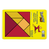 Flexible Tangram Magnet Puzzle - 10 Seigneurs A-Leaping (Horizontal)