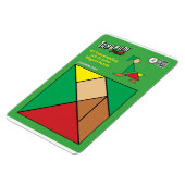 Flexible Tangram Quirky Elf Magnet - Motoneige (Côté Gauche)