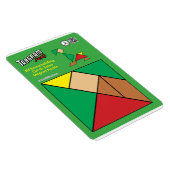 Flexible Tangram Quirky Elf Magnet - Motoneige (Côté Droit)