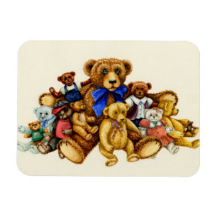 Flexible TEDDY BEAR HUGS MAGNET *Personnaliser