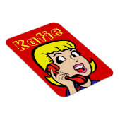 Flexible Téléphone Fille bande dessinée Flexi Magnet (Côté Droit)