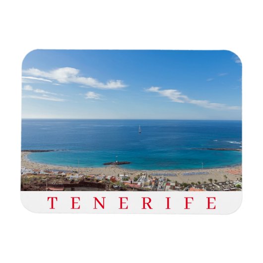 Flexible Tenerife Las Vistas Beach fridge magnet (Horizontal)