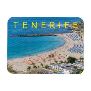 Flexible Tenerife Las Vistas view fridge magnet