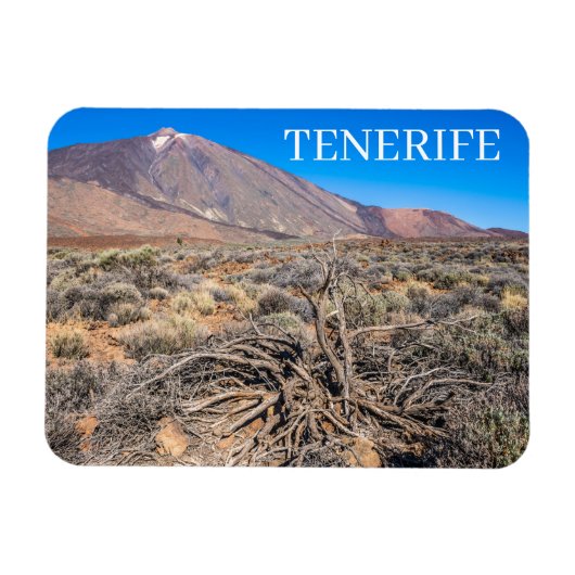 Flexible Tenerife Mount Teide view fridge magnet (Horizontal)