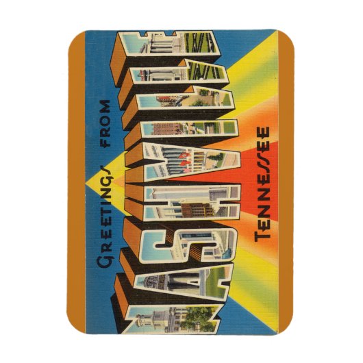 Flexible Tennessee, Nashville Magnet (Vertical)