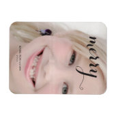 Flexible Texte personnalisé Magnet photo vacances (Horizontal)