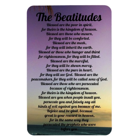 Flexible The Beatitudes Refrigerator Magnet (Vertical)