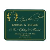 Flexible Thème de golf MAGNET Monogramme Mariage Enregistre (Horizontal)