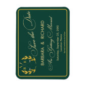 Flexible Thème de golf MAGNET Monogramme Mariage Enregistre (Vertical)