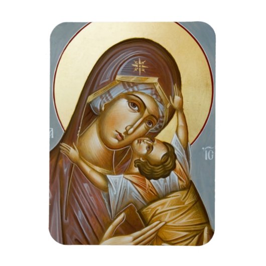 Flexible Theotokos Kardiotissa Magnet (Vertical)