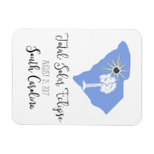 Flexible Total Solaire Éclipse Magnet de Caroline du Sud (Horizontal)