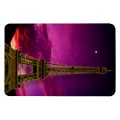 Flexible Tour Eiffel dans Sunshine Sky Premium Magnet (Horizontal)