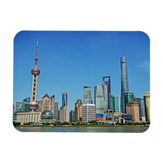 Flexible Tour Perle Orientale - Shanghai, Chine - Magnet (Horizontal)