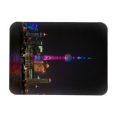 Flexible Tour Perle Orientale - Shanghai, Chine - Magnet (Horizontal)