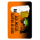 Flexible Trick ou traitements Bienvenue Halloween Magnet (Vertical)