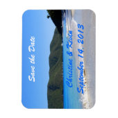 Flexible Tropical Beach Save the Date Magnet (Vertical)