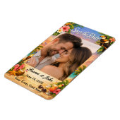 Flexible Tropical Paradise Photo Save Date Wedding Magnet (Côté Gauche)