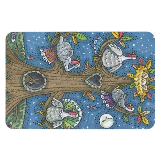 FLEXIBLE TURKEY TREE, THANKSGIVING FUNNY GOBBLERS MAGNET (Horizontal)