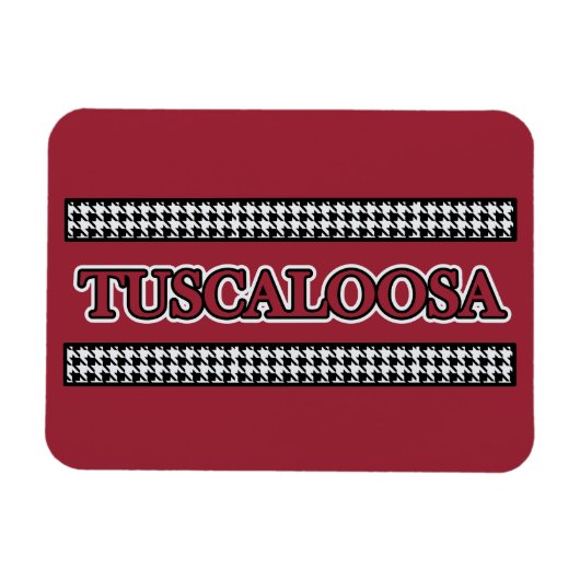 Flexible Tuscaloosa Houndstooth - Magnet (Horizontal)