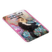 Flexible Tuxedo Chat Dormir drôle Dire chats Magnet (Côté Droit)