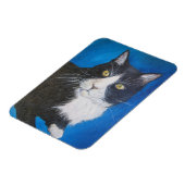Flexible Tuxedo Chat Pet Art Magnet Customisé Options cadea (Côté Gauche)