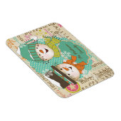 Flexible Typographie de Snowman Magnet Flexi personnalisé (Côté Droit)