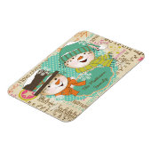 Flexible Typographie de Snowman Magnet Flexi personnalisé (Côté Gauche)