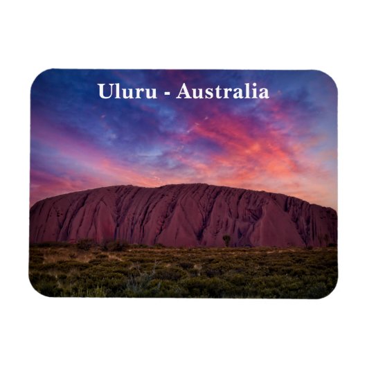Flexible Uluru à Sunset Magnet (Horizontal)