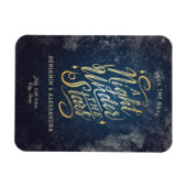 Flexible Une nuit sous les étoiles Save the Date Magnet (Horizontal)