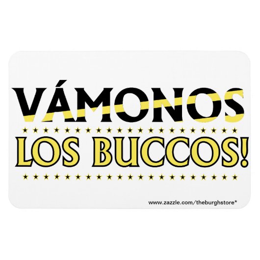 Flexible VAMONOS Los Buccos ! Magnet ! avec l'adresse du ma (Horizontal)