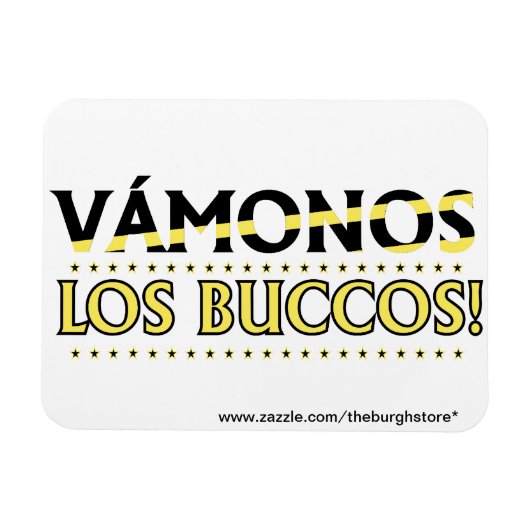 Flexible VAMONOS Los Buccos ! Magnet ! avec l'adresse du ma (Horizontal)