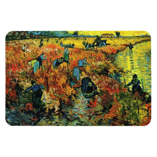 Flexible Van Gogh Red Vineyards at Arles Magnet (Horizontal)