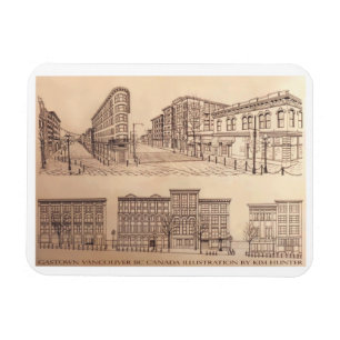 Flexible Vancouver Souvenir Magnet Gastown Landmark Cadeau