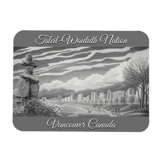 Flexible Vancouver Souvenir Magnet Vancouver Landmark Gift (Horizontal)