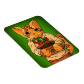 Flexible Végétal Gardener Magnet de chat (Côté Droit)
