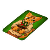 Flexible Végétal Gardener Magnet de chat (Côté Gauche)