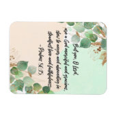 Flexible Verbe Bible Psaume Vert Écriture Magnet (Horizontal)