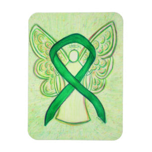 Flexible Vert Sensibilisation Ruban Angel Art Magnet person