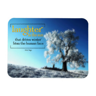 Flexible Victor Hugo Citation Inspirationnelle Magnet "rire