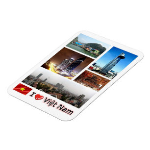 Flexible Vietnam - I Love - Magnet