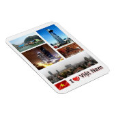 Flexible Vietnam - I Love - Magnet (Côté Droit)