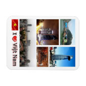 Flexible Vietnam - I Love - Magnet (Horizontal)