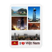 Flexible Vietnam - I Love - Magnet (Vertical)