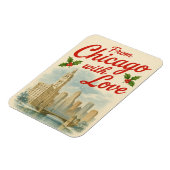 Flexible Vintage Christmas Magnet - De Chicago Avec Amour (Côté Gauche)